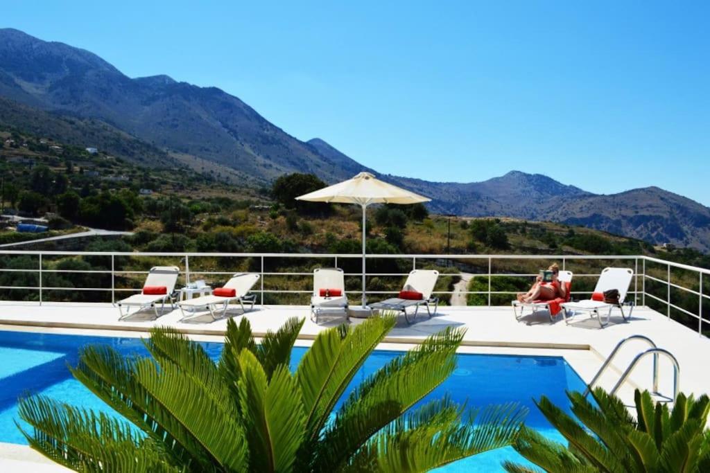 Villa Vuna - Private Pool -Sea View La Canea Exterior foto
